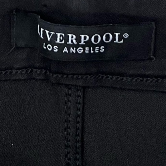 NWT Liverpool Los Angeles Slim Chloe Slim Over Dye Black Stretch Pant SZ 22W - Picture 6 of 11